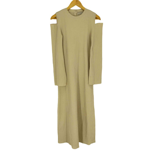 マウジー moussy 24SS M_ リサイクルポリエステル使用オープンショルダーニットドレス レディース JPN:1