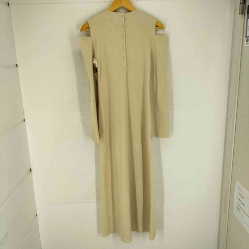 マウジー moussy 24SS M_ リサイクルポリエステル使用オープンショルダーニットドレス レディース JPN:1