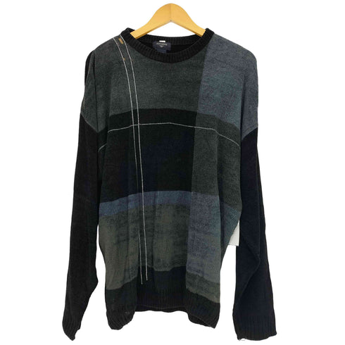 ドッカーズ DOCKERS レーヨン混 ベロア パネル切替ニット メンズ import:XL