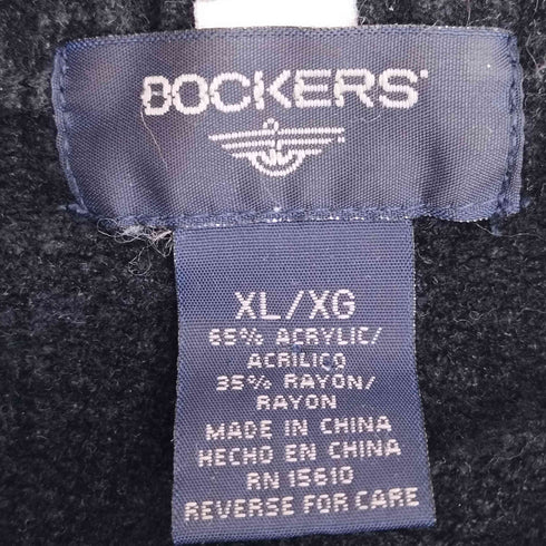 ドッカーズ DOCKERS レーヨン混 ベロア パネル切替ニット メンズ import:XL