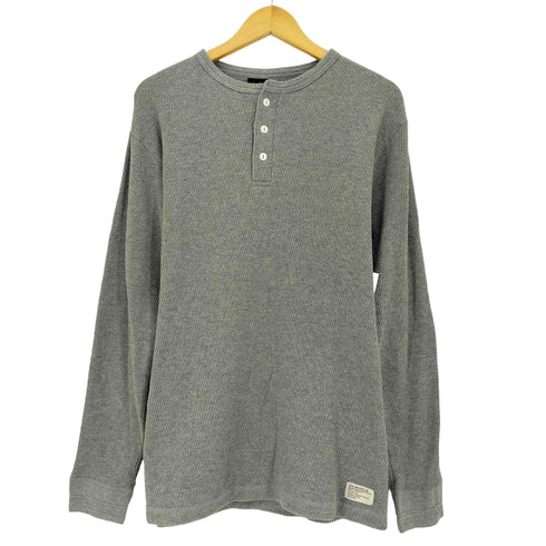 アルファインダストリーズ ALPHA INDUSTRIES Thermal Henley Neck Long Sleeve T-Shirt サーマル ヘンリーネック ロングスリーブシャツ メンズ import:XL