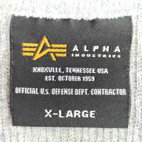 アルファインダストリーズ ALPHA INDUSTRIES Thermal Henley Neck Long Sleeve T-Shirt サーマル ヘンリーネック ロングスリーブシャツ メンズ import:XL