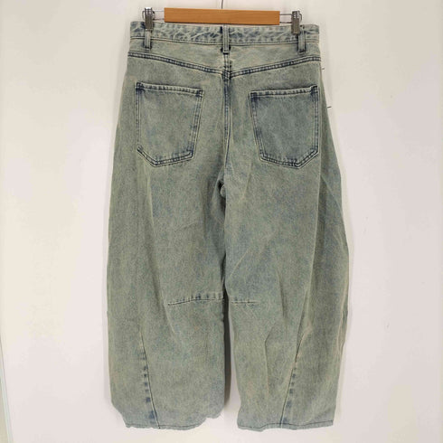 フリークスストア FREAKS STORE ワイドシルエット ダメージ加工 カーブ デニムパンツ メンズ JPN:M