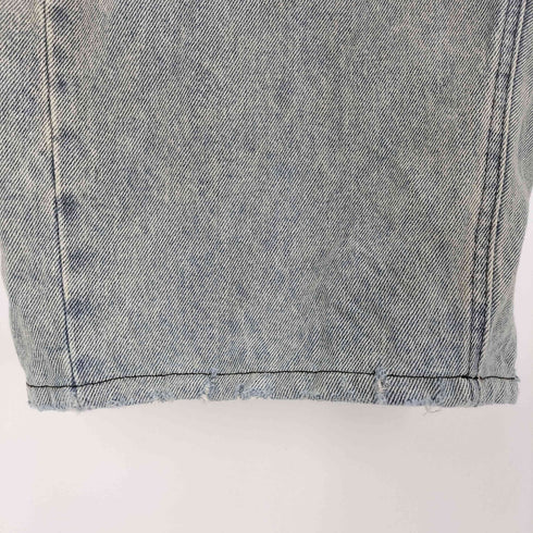 フリークスストア FREAKS STORE ワイドシルエット ダメージ加工 カーブ デニムパンツ メンズ JPN:M