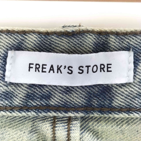 フリークスストア FREAKS STORE ワイドシルエット ダメージ加工 カーブ デニムパンツ メンズ JPN:M