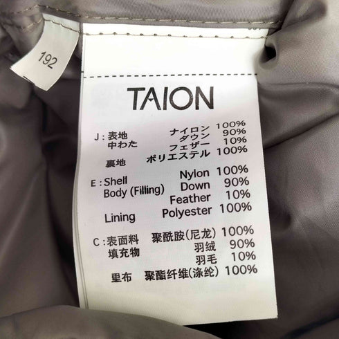 タイオン TAION クルーネック インナーダウンジャケット メンズ JPN:XL