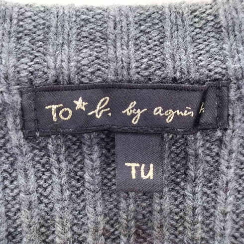 トゥービーバイアニエスベー To b. by agnes b. ベルト付き ニットワンピース レディース TU