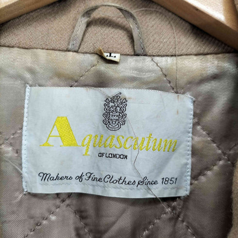 アクアスキュータム AQUASCUTUM 80~90S ダブルジップウールスウィングトップ メンズ LL
