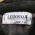 LEIDONNA MADE IN ITALY バックプリーツデザイン ウール×ベロア切替 ワイドシルエットステンカラーコート レディース