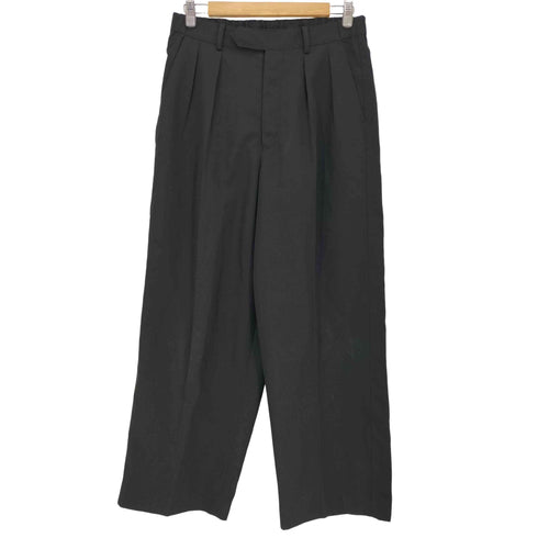 ウィム バイ リドム WYM LIDNM HIGH TWISTED GABA WIDE TUCK SLACKS 2タック ワイドストレート メンズ JPN:L