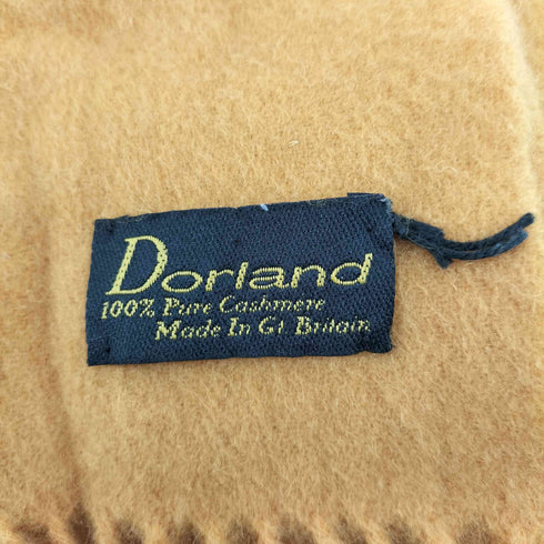 Dorland イギリス製 ピュアカシミヤ フリンジ マフラー レディース