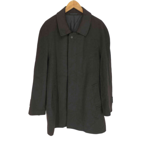ピュアカシミヤステンカラーコート PURE CASHMERE メンズ LL