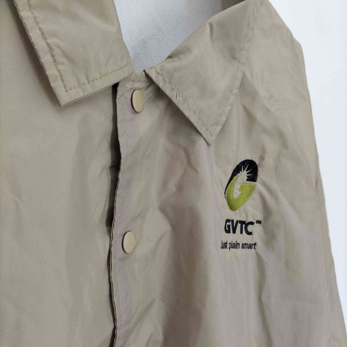 アーバンスポーツウェア AUBURN SPORTSWEAR GVTC Just plain smart 企業ロゴ 刺繍 ナイロン コーチ ジャケット メンズ 2XL
