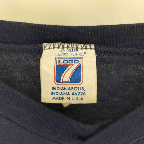 ロゴセブン LOGO7.INC 80-90S USA製 フットボール チーム ロゴ 3段 プリント ゲームシャツ メンズ import:XL