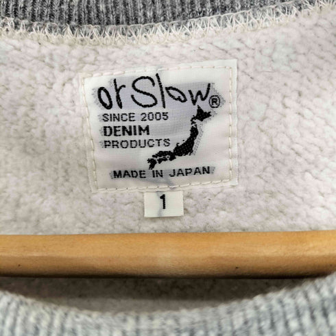 オアスロウ orSlow LOOP WHEEL CREW NECK SWEAT SHIRT メンズ JPN:1