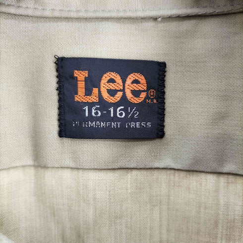 リー Lee 70S 開襟 オープンカラー S/S ミリタリー シャツ メンズ 16-16 1/2