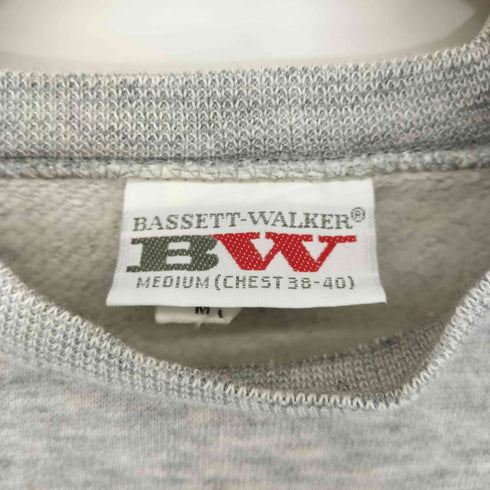 バセットウォーカー BASSETT WALKER 80-90S USA製 霜降り ラグランスウェット メンズ import:M