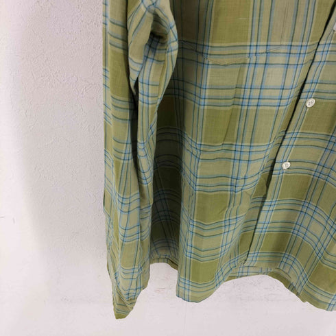 タウンクラフト TOWNCRAFT 60-70s PENN-PRESTタグ 両ポケ コットンポリ オープンカラーシャツ 襟芯 メンズ import:L 16-16 1/2