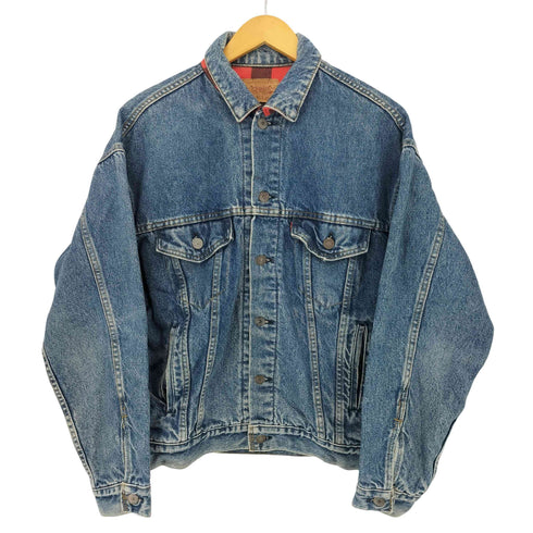 リーバイス Levis 80S 70417 0814 ボタン裏527 バファローチェック ネルライナー デニムトラッカージャケット メンズ JPN:S