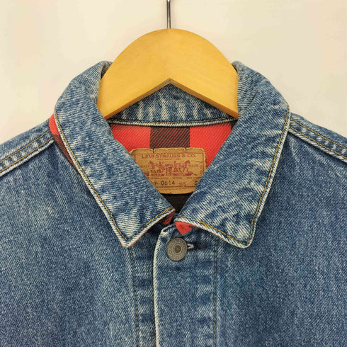 リーバイス Levis 80S 70417 0814 ボタン裏527 バファローチェック ネルライナー デニムトラッカージャケット メンズ JPN:S