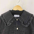 ベルパー BELPER RUFFLEED COLLAR DENIM JACKET レディース FREE