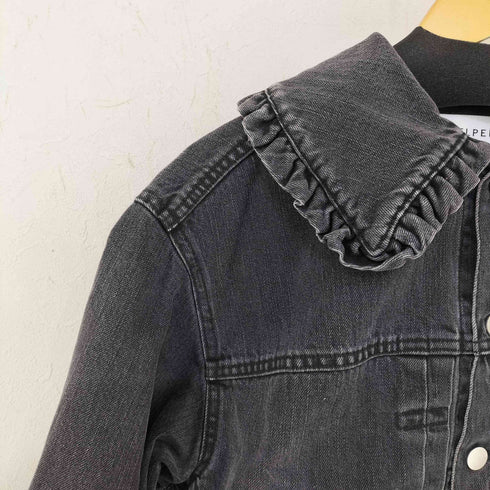 ベルパー BELPER RUFFLEED COLLAR DENIM JACKET レディース FREE