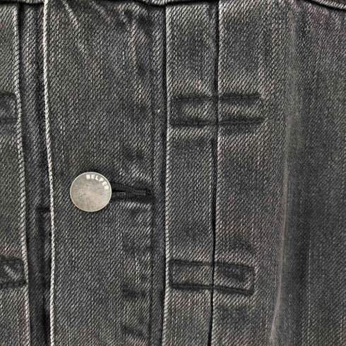 ベルパー BELPER RUFFLEED COLLAR DENIM JACKET レディース FREE