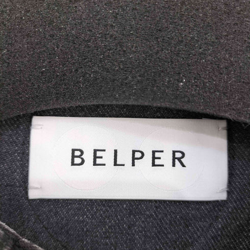 ベルパー BELPER RUFFLEED COLLAR DENIM JACKET レディース FREE