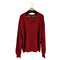 ランズエンド LANDS END MADE IN USA コットン Vネックニット メンズ import:L