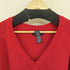 ランズエンド LANDS END MADE IN USA コットン Vネックニット メンズ import:L