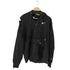 チャンピオン Champion 単色青タグ復刻 REVERSE WEAVE ダメージ x ペイント スウェットフーディ リメイク ブラック メンズ import:L