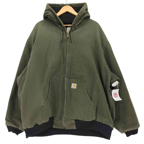 カーハート Carhartt 00S 2003年製 USA製 ダック地 アクティブジャケット J131GRN メンズ 4XL