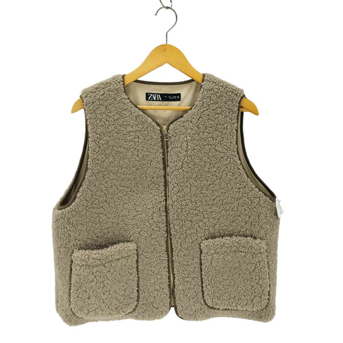 ザラ ZARA ボアジップベスト レディース JPN:M