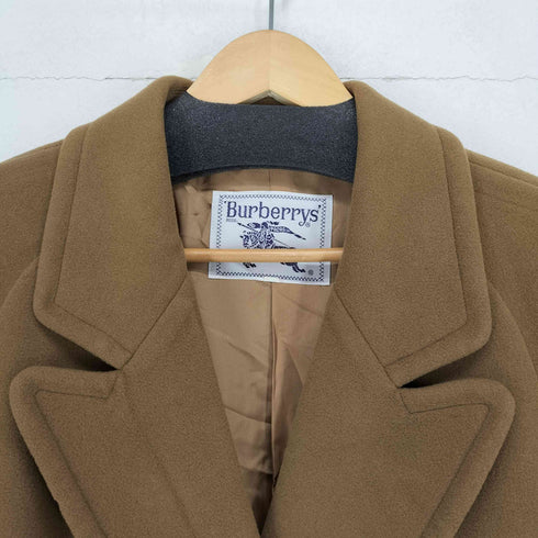 バーバリーズ BURBERRYS カシミヤ混ダブルチェスターコート レディース