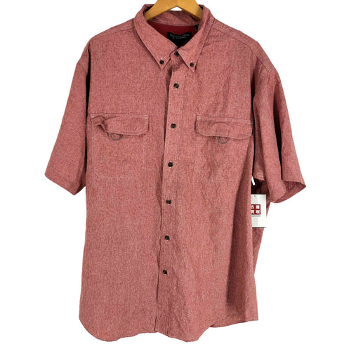 ラウンドツリーアンドヨーク roundtree&yorke 裏地メッシュ S/S フィッシングシャツ メンズ import:XL