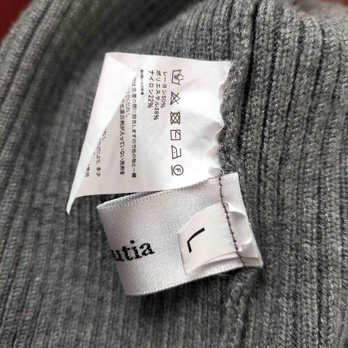 callautia 24SS ビスチェライクリブニットタイトロングワンピース レディース JPN:L