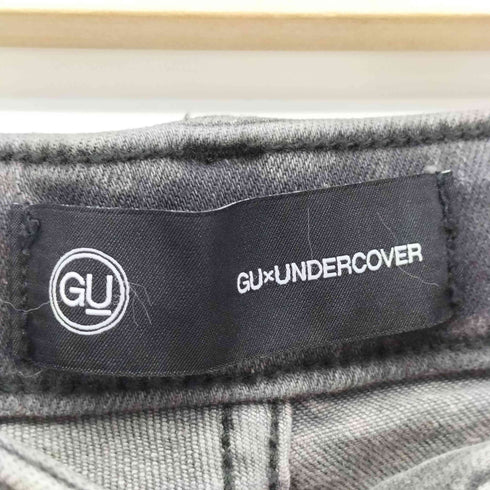 ジーユー GU スリム ダメージ デニム テーパード パンツ メンズ JPN:M