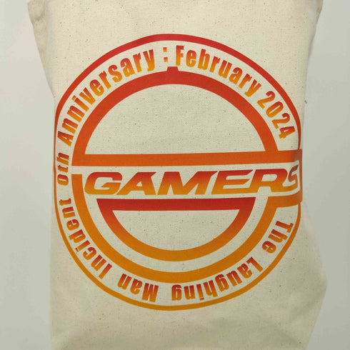 GAMERS 笑い男アニメプリント トートバッグ メンズ