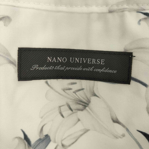 ナノユニバース NANO universe ダーク フラワー ベースボール シャツ メンズ JPN:M