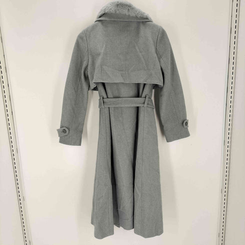 トッコクローゼット tocco closet ベルト&ファー付きマルチスタンドカラー3WAYヨークコート レディース JPN:M
