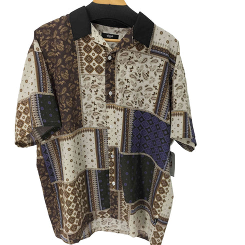 グラム glamb Patchwork Scarf Shirt パッチワークスカーフシャツ メンズ L