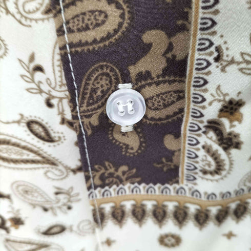 グラム glamb Patchwork Scarf Shirt パッチワークスカーフシャツ メンズ L