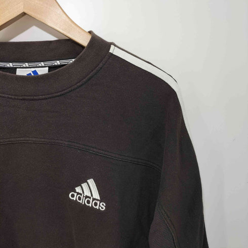 アディダス adidas 90-2000s パフォーマンスロゴ アーム3ストライプ プルオーバー スウェット メンズ