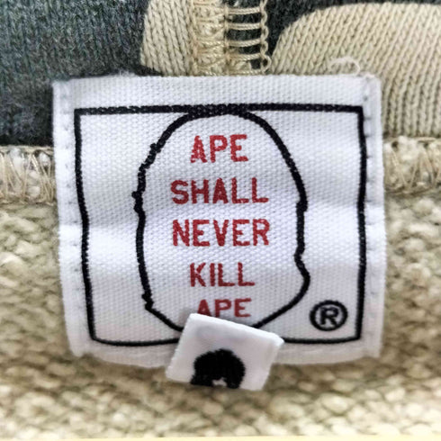 アベイシングエイプ A BATHING APE 1STカモ サルカモ フーディ メンズ JPN:L