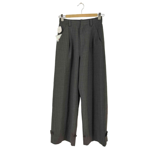 メゾンスペシャル MAISON SPECIAL 2WAYベルテッドヘムワイドパンツ レディース JPN:38