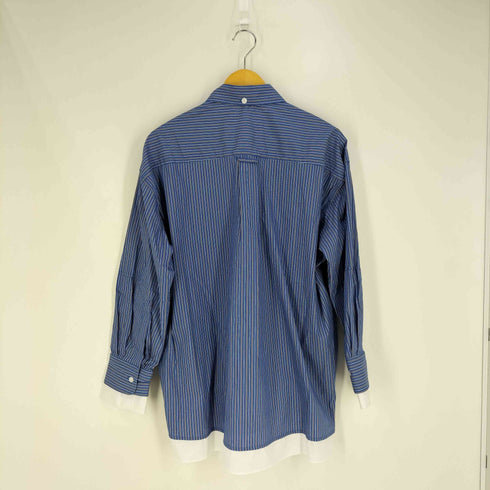 ザラ ZARA ストライプ レイヤードシャツ レディース import:S