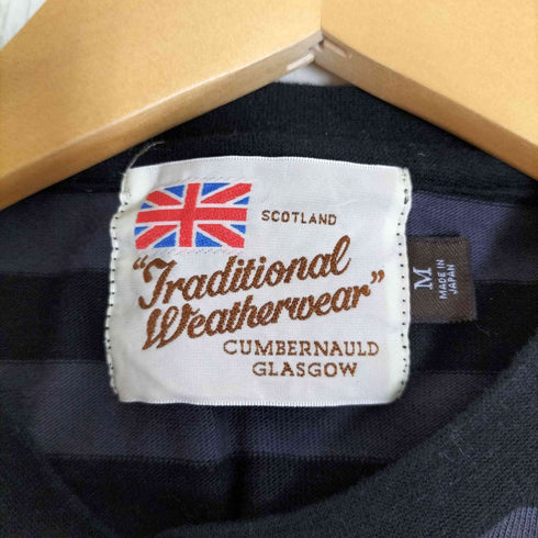 トラディショナルウェザーウェア Traditional Weatherwear ボーダー ロングスリーブ クルーネックTシャツ レディース import:M