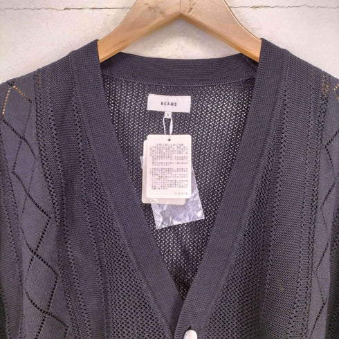 ビームス BEAMS 12ゲージ メッシュ カーディガン メンズ S