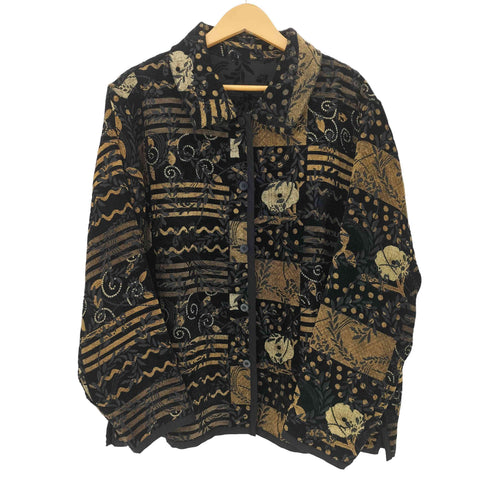 ジャガード織り L/S ジャケット レディース