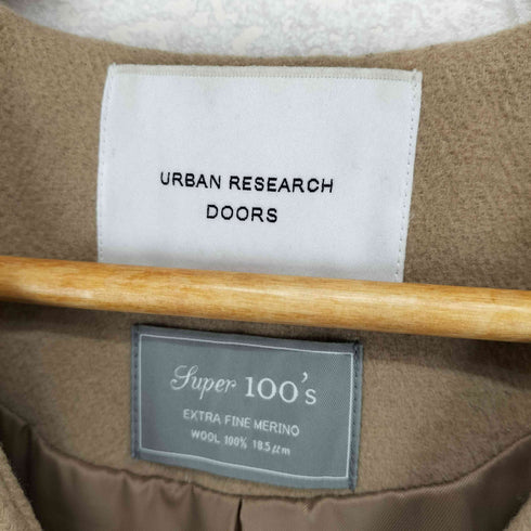 アーバンリサーチドアーズ URBAN RESEARCH DOORS ウールノーカラーコート∴ レディース ONE SIZE